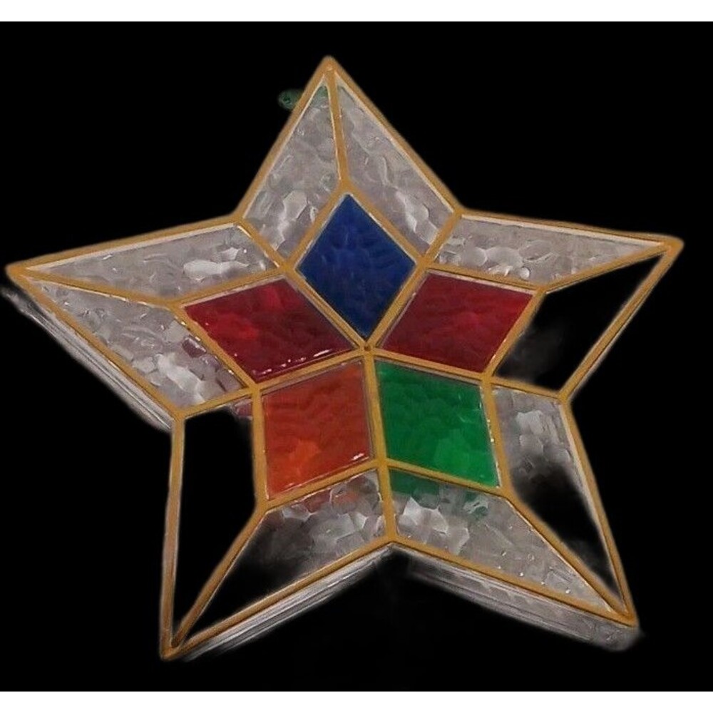 Vintage Christmastree Topper  Star Works And Tested